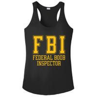 Fbi Federal Boob Inspector Funny Saying Fathers Ladies PosiCharge Competitor Racerback Tank