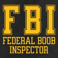 Fbi Federal Boob Inspector Funny Saying Fathers Golf Towel