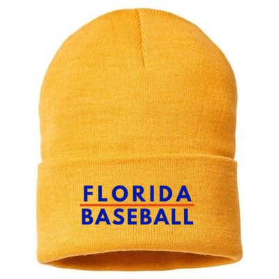 Florida Fl Baseball Fans Sustainable Knit Beanie