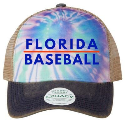 Florida Fl Baseball Fans Legacy Tie Dye Trucker Hat