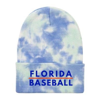 Florida Fl Baseball Fans Tie Dye 12in Knit Beanie