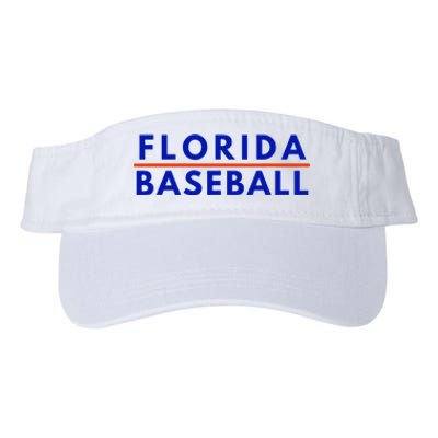 Florida Fl Baseball Fans Valucap Bio-Washed Visor