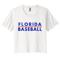 Florida Fl Baseball Fans Women's Crop Top Tee