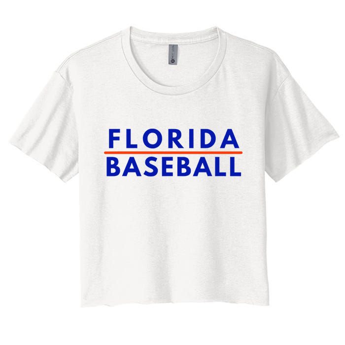 Florida Fl Baseball Fans Women's Crop Top Tee