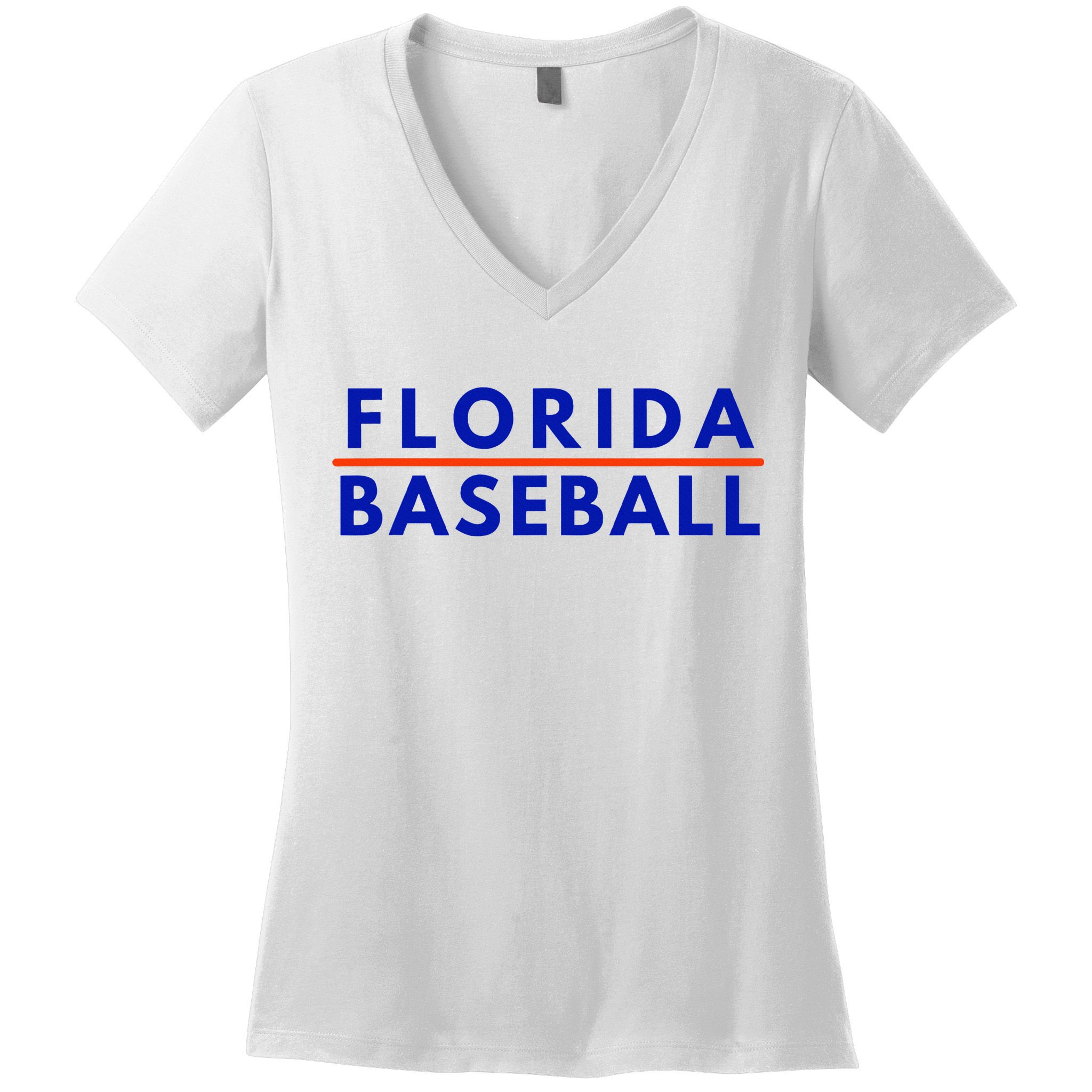Florida Fl Baseball Fans Women's V-Neck T-Shirt