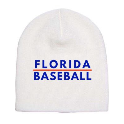 Florida Fl Baseball Fans Short Acrylic Beanie