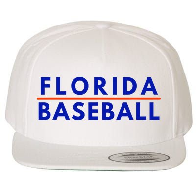 Florida Fl Baseball Fans Wool Snapback Cap