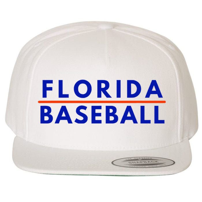 Florida Fl Baseball Fans Wool Snapback Cap