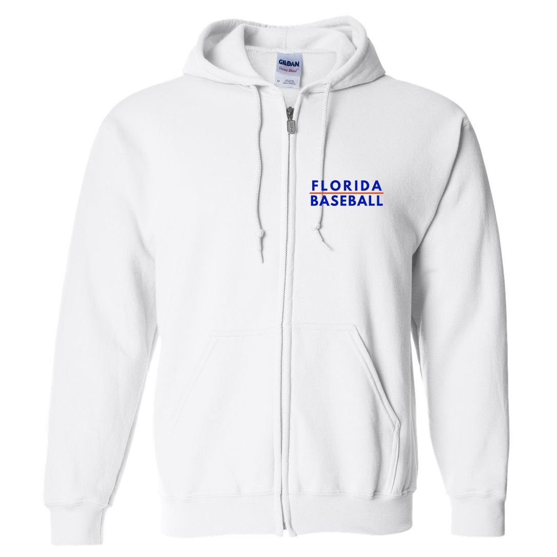 Florida Fl Baseball Fans Full Zip Hoodie