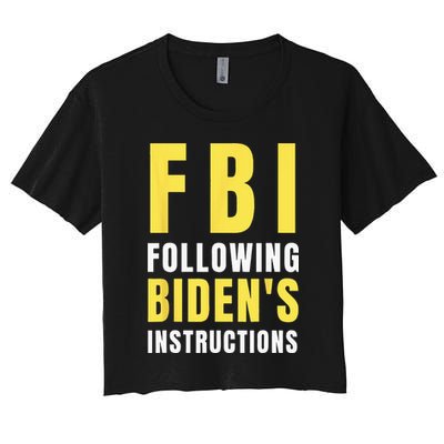 FBI Following Biden's Instructions Crop Top