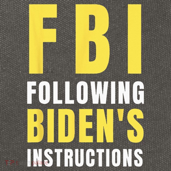 FBI Following Biden's Instructions Cotton Canvas Backpack