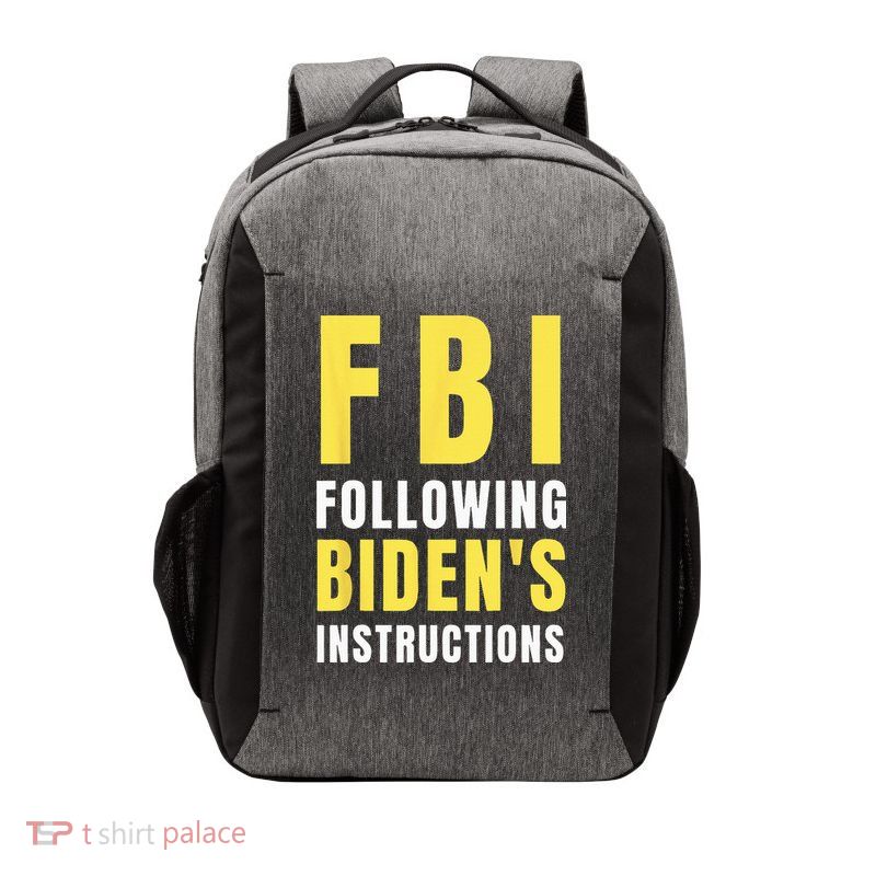 FBI Following Biden's Instructions Vector Backpack