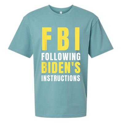 FBI Following Biden's Instructions Sueded Cloud Jersey T-Shirt