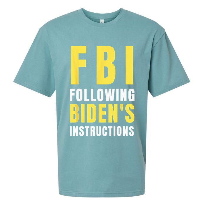 FBI Following Biden's Instructions Sueded Cloud Jersey T-Shirt
