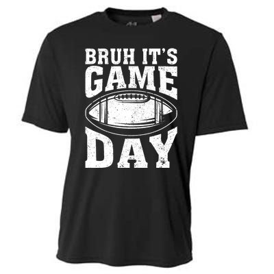 Funny Football Bruh Its Game Day Football Cooling Performance Crew T-Shirt