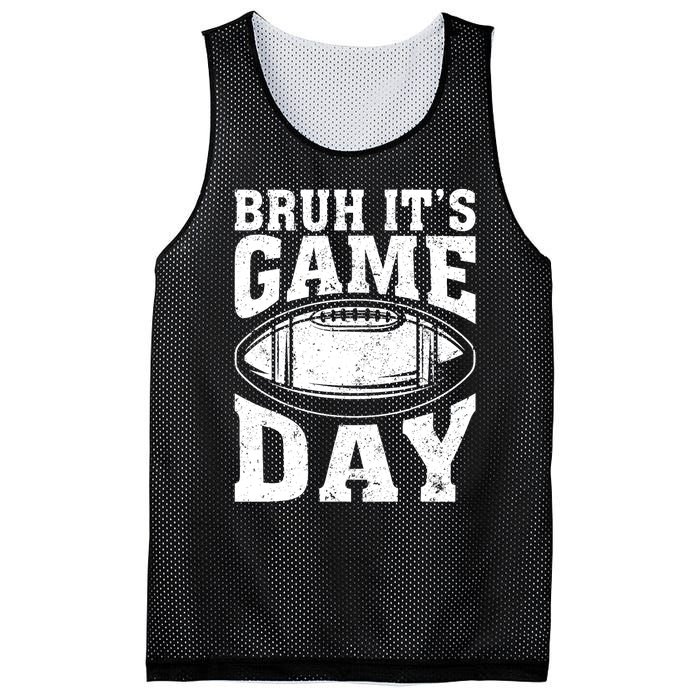 Funny Football Bruh Its Game Day Football Mesh Reversible Basketball Jersey Tank