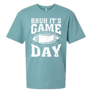 Funny Football Bruh Its Game Day Football Sueded Cloud Jersey T-Shirt