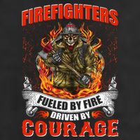 Firefighters Fueled By Fire Driven By Courage Microfiber Hand Towel