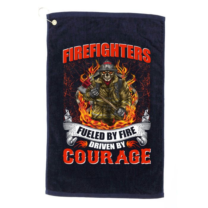 Firefighters Fueled By Fire Driven By Courage Golf Towel