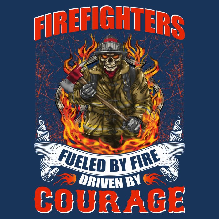 Firefighters Fueled By Fire Driven By Courage Golf Towel