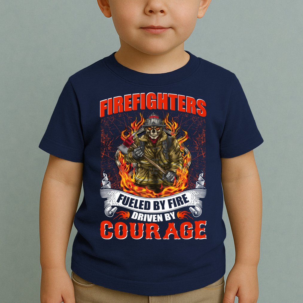 Firefighters Fueled By Fire Driven By Courage Toddler T-Shirt