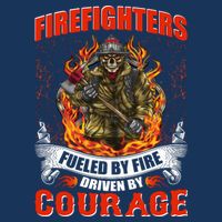Firefighters Fueled By Fire Driven By Courage Full Zip Hoodie
