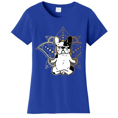 Funny French Bulldog Frenchie Yoga Dog Lovers Great Gift Women's T-Shirt