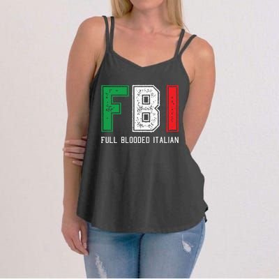 FBI Full Blooded Italian Shirts For Proud Italians Women's Strappy Tank