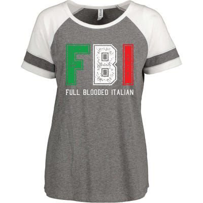 FBI Full Blooded Italian Shirts For Proud Italians Enza Ladies Jersey Colorblock Tee