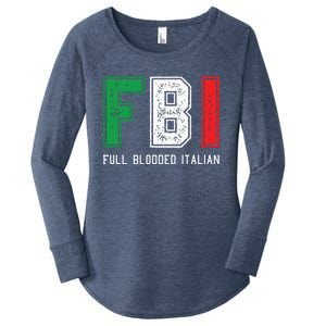 FBI Full Blooded Italian Shirts For Proud Italians Women's Perfect Tri Tunic Long Sleeve Shirt