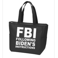 FBI Following Bidens Instructions Apparel Zip Tote Bag