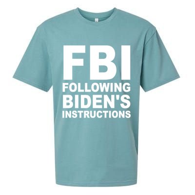 FBI Following Bidens Instructions Apparel Sueded Cloud Jersey T-Shirt