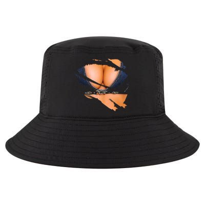 Funny Fake Bikini Body And Boobs Costume Cool Comfort Performance Bucket Hat