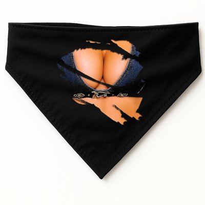 Funny Fake Bikini Body And Boobs Costume USA-Made Doggie Bandana
