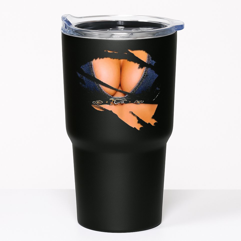Funny Fake Bikini Body And Boobs Costume Tumbler