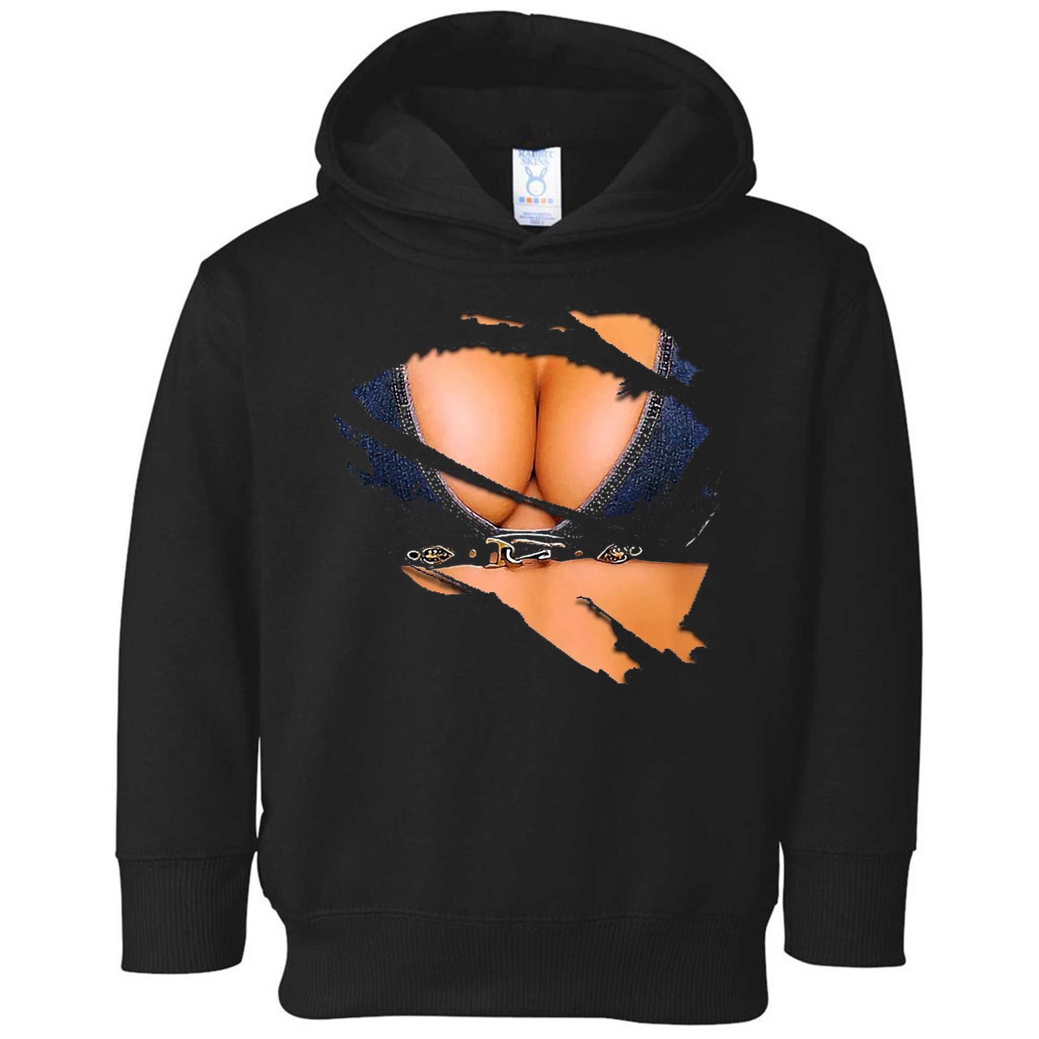 Funny Fake Bikini Body And Boobs Costume Toddler Hoodie