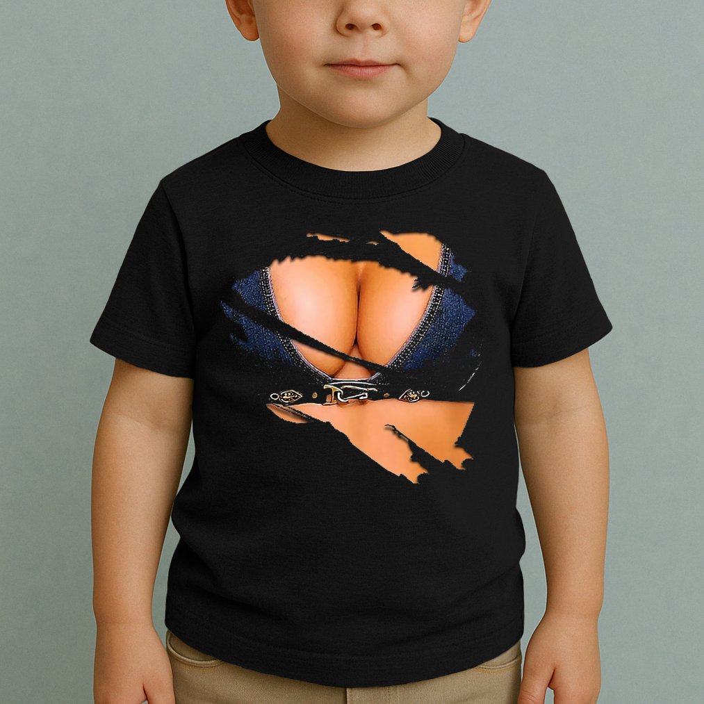 Funny Fake Bikini Body And Boobs Costume Toddler T-Shirt