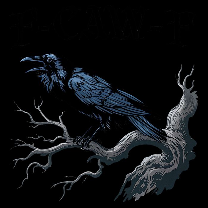 F-Caw-F Funny Black Bird Black Crow Zip Tote Bag