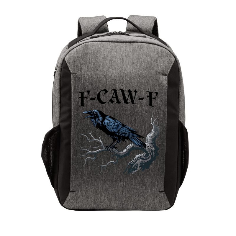 F-Caw-F Funny Black Bird Black Crow Vector Backpack