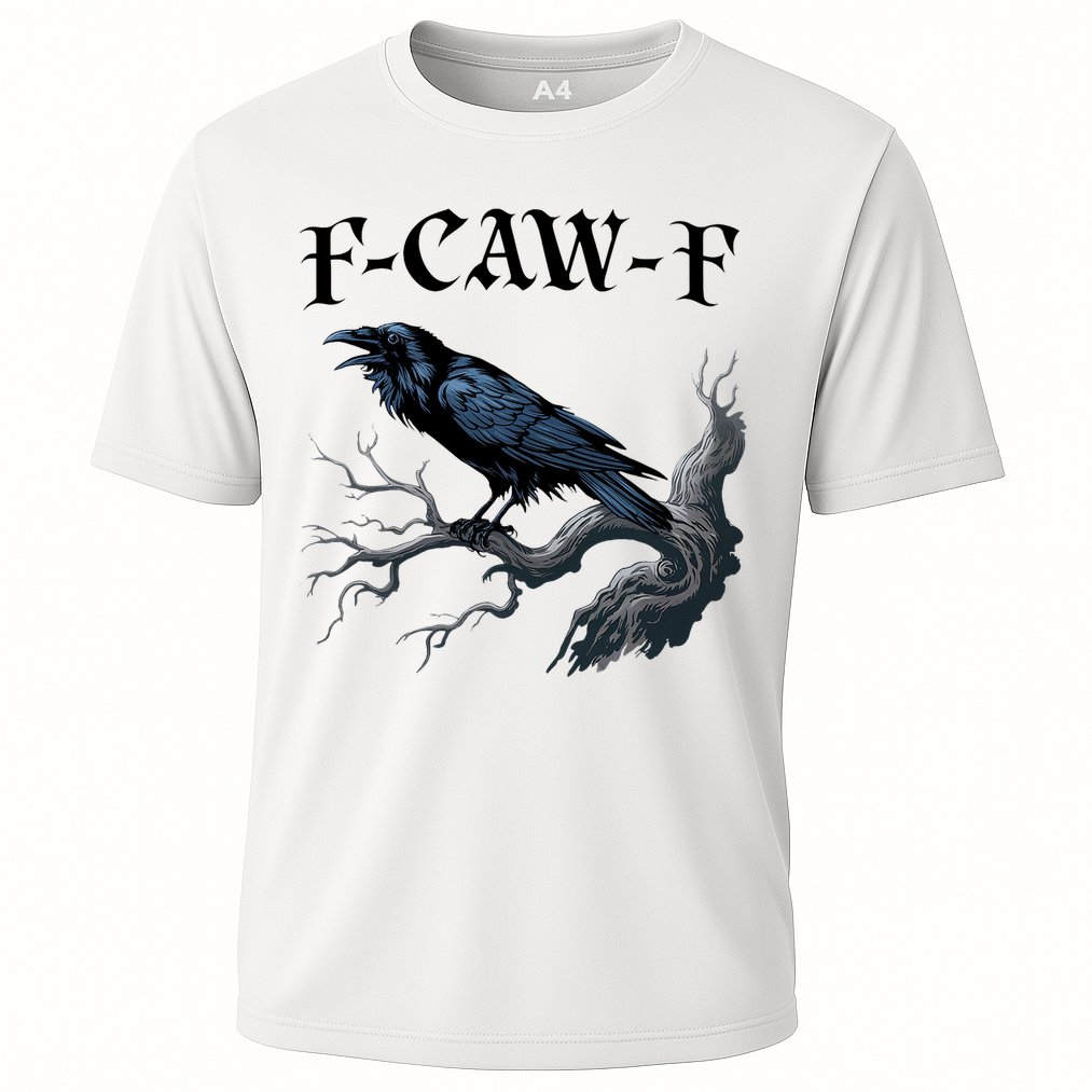 F-Caw-F Funny Black Bird Black Crow Performance Shirt