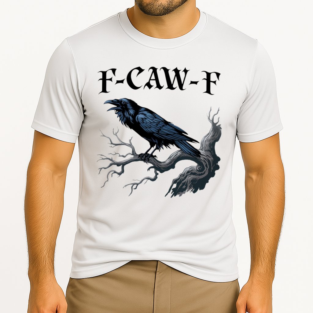 F-Caw-F Funny Black Bird Black Crow Performance Shirt