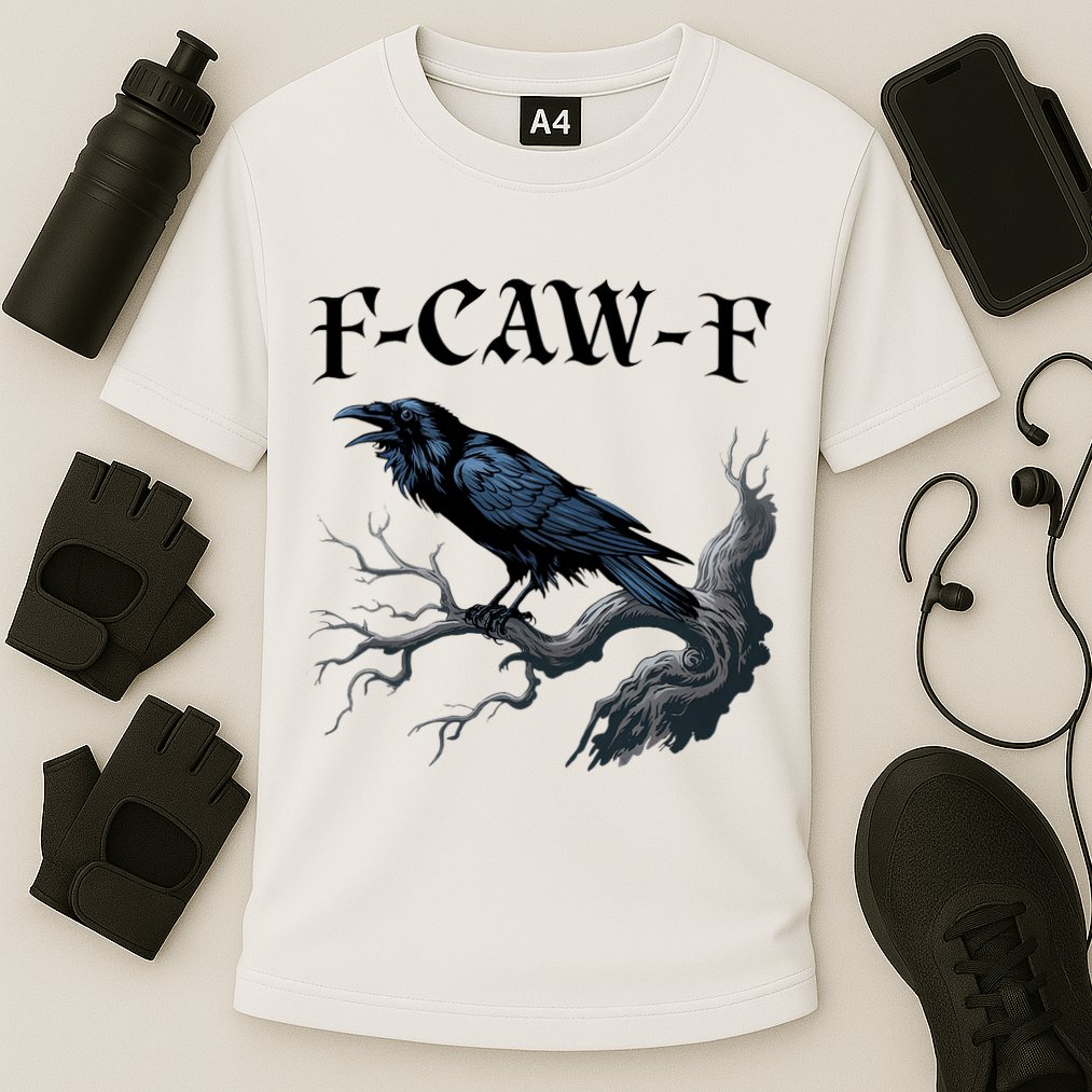F-Caw-F Funny Black Bird Black Crow Performance Shirt