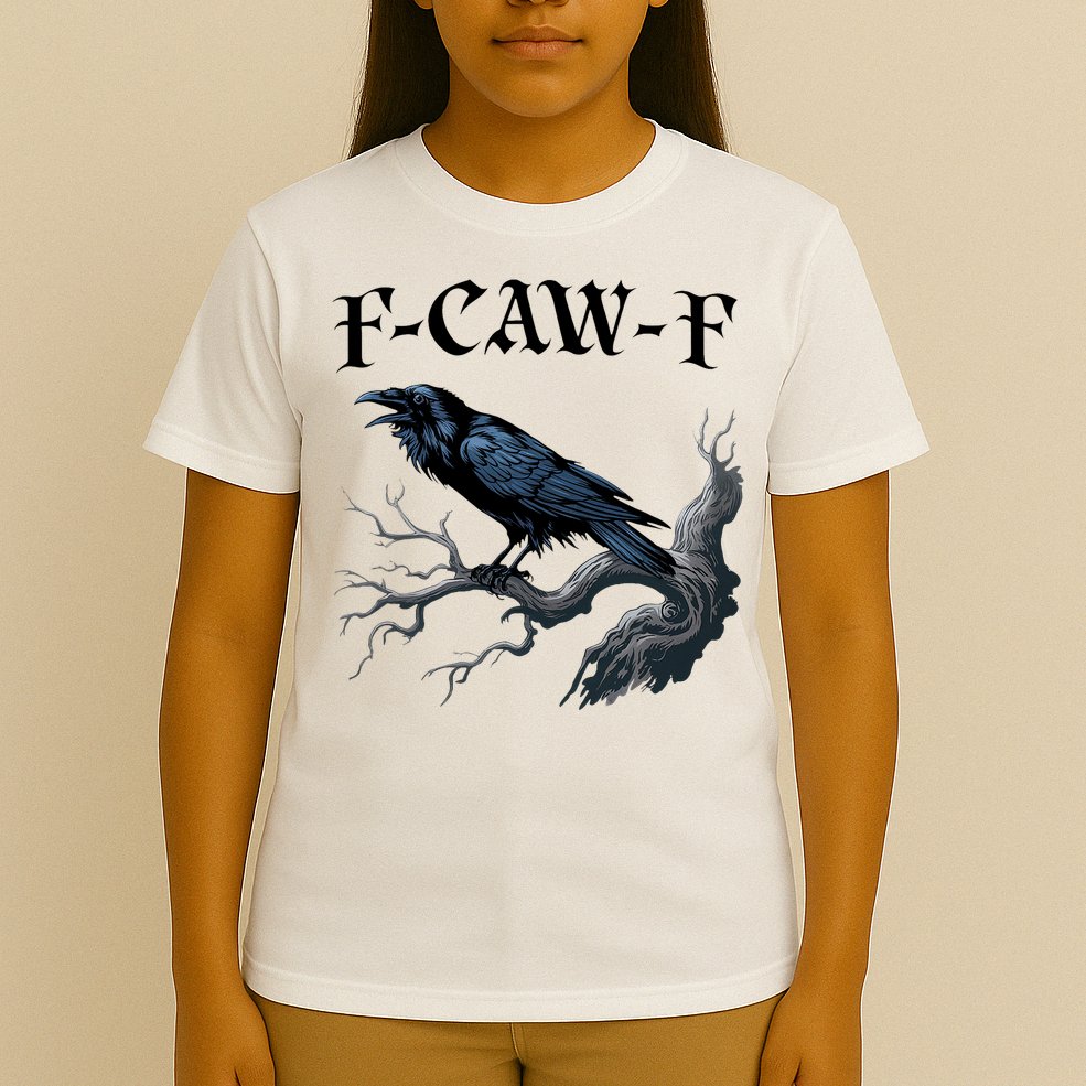 F-Caw-F Funny Black Bird Black Crow T-Shirt