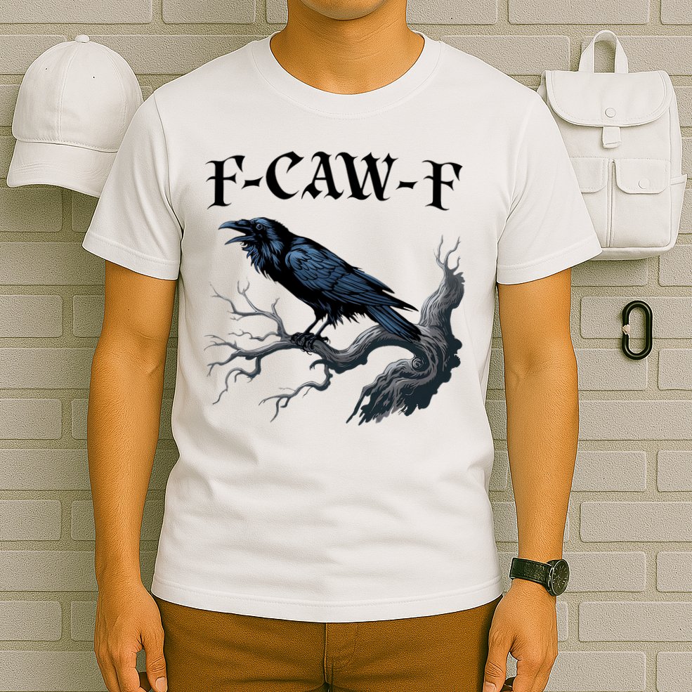 F-Caw-F Funny Black Bird Black Crow T-Shirt