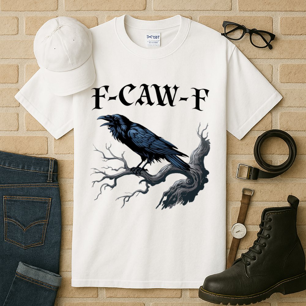 F-Caw-F Funny Black Bird Black Crow Tall T-Shirt