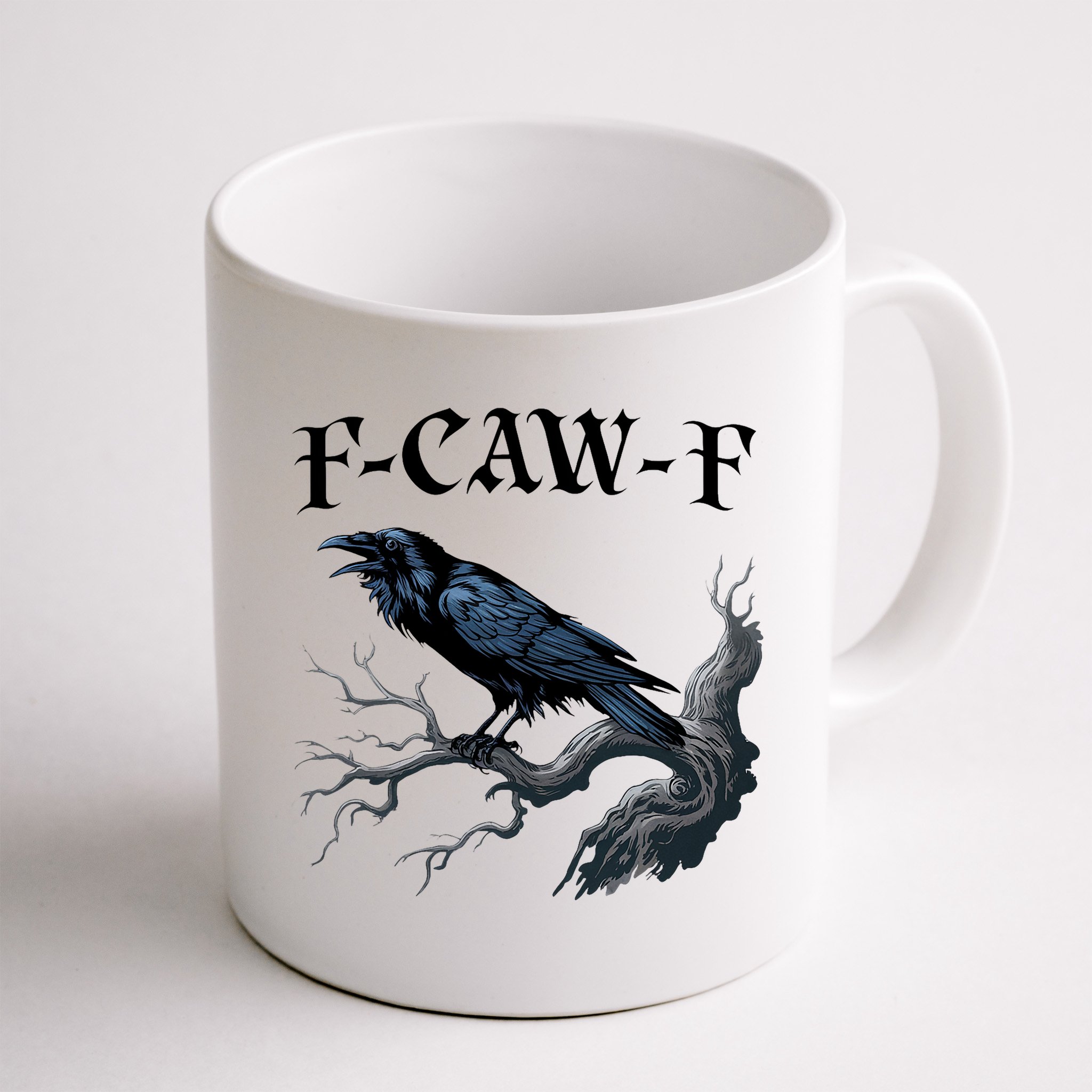 F-Caw-F Funny Black Bird Black Crow Mug
