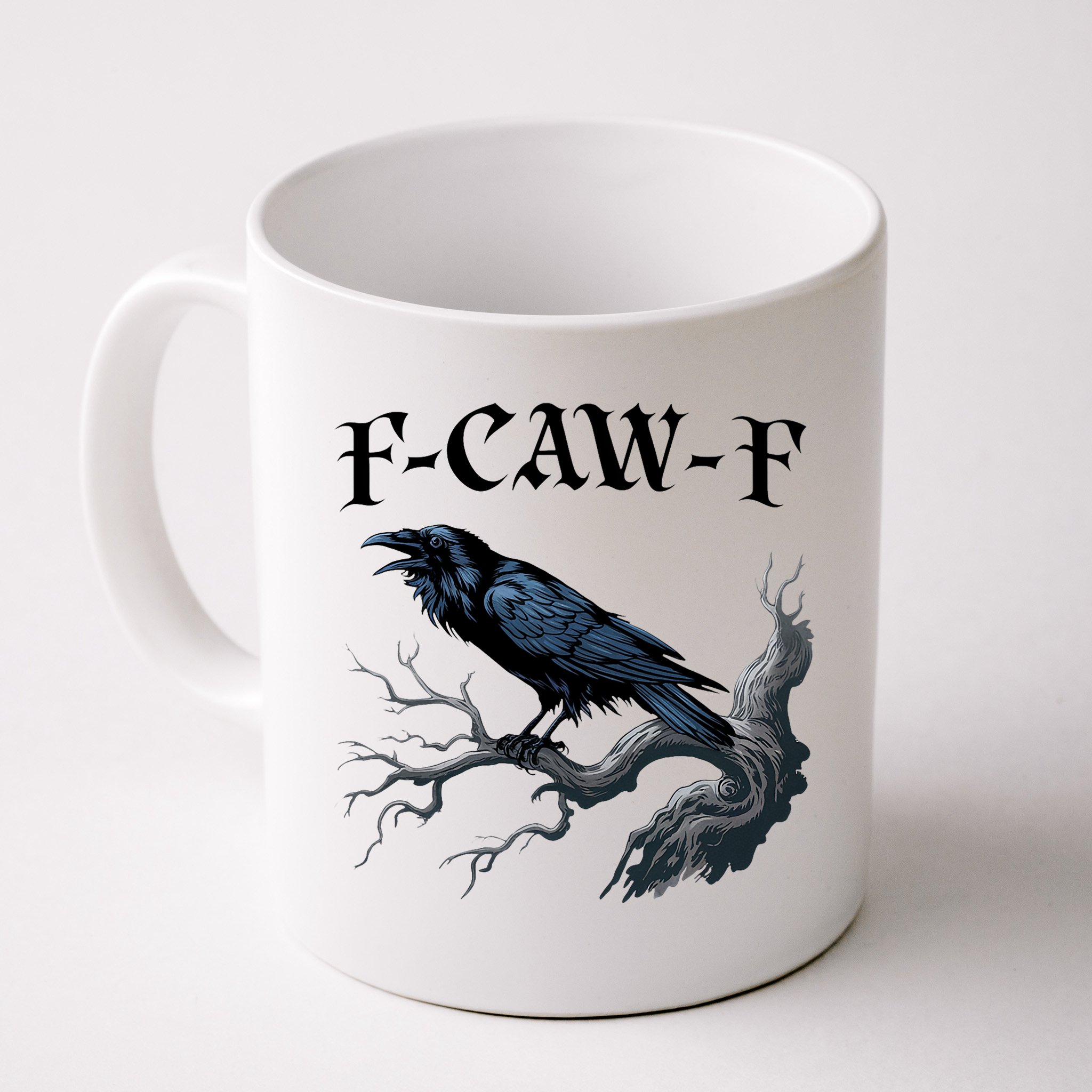 F-Caw-F Funny Black Bird Black Crow Mug