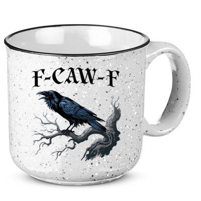 F-Caw-F Funny Black Bird Black Crow 15oz Campfire Ceramic Mug