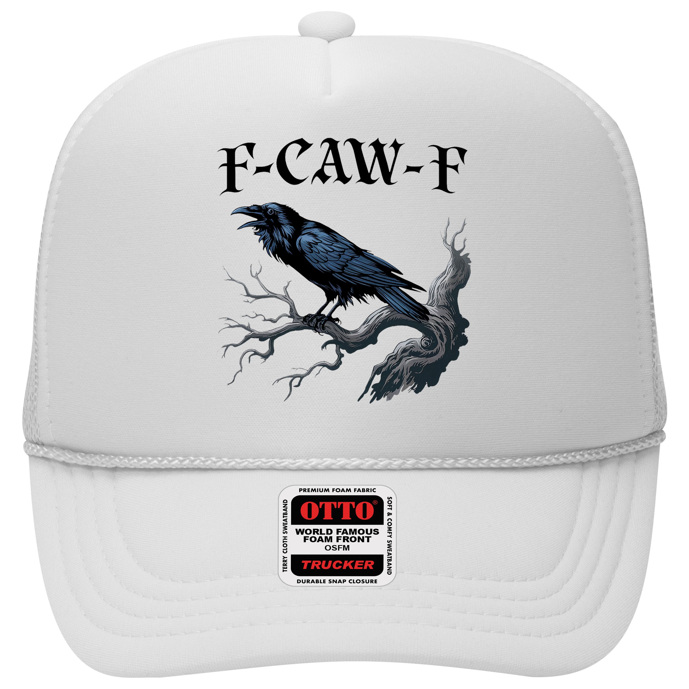 F-Caw-F Funny Black Bird Black Crow Hat