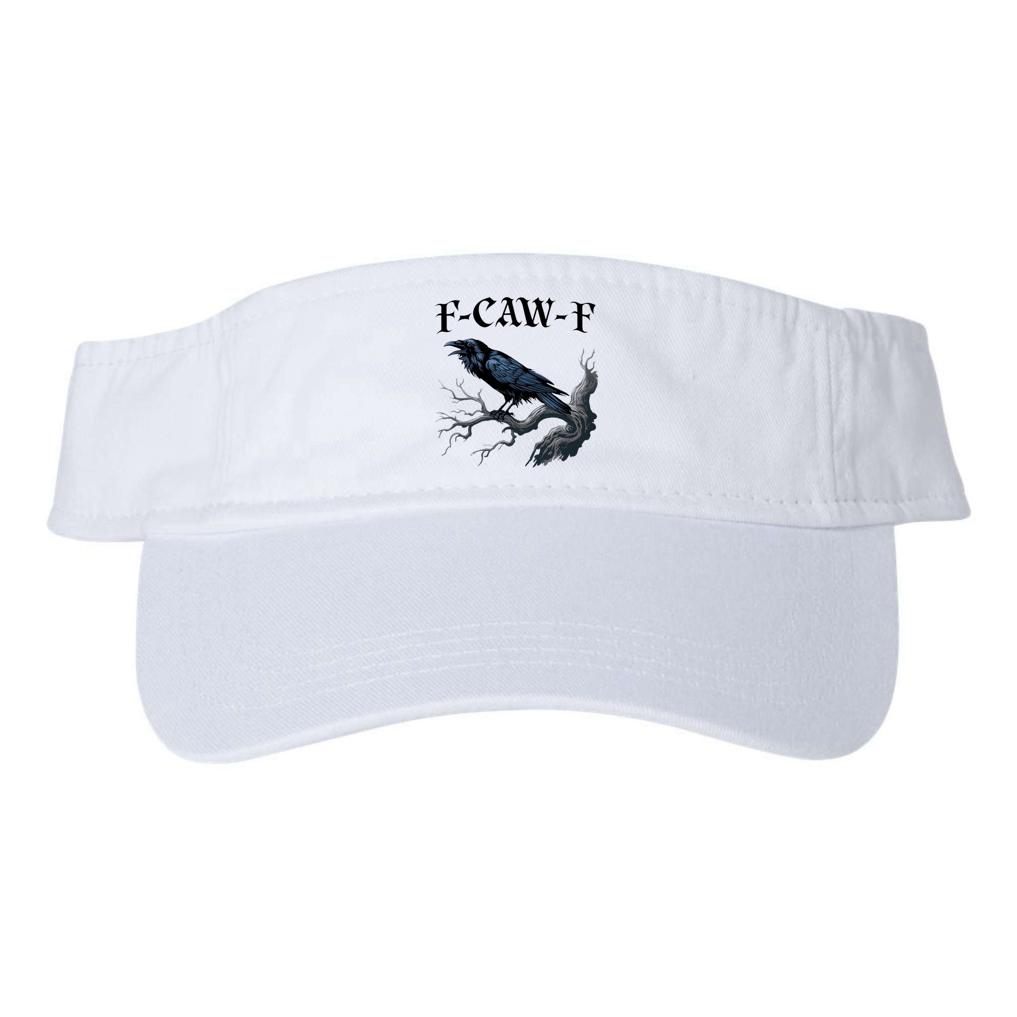 F-Caw-F Funny Black Bird Black Crow Visor